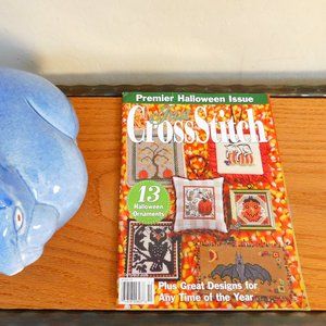 OOP Just Cross Stitch magazine 2008 Premier Halloween collectible ornament issue